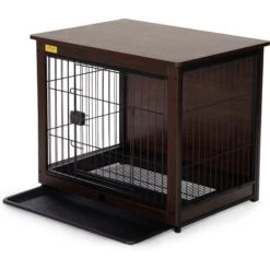 Coziwow Furniture Style Dog Crate With Removable Tray, Walnut -Dog Supply Store 661310 PT4. AC SS1800 V1669098634