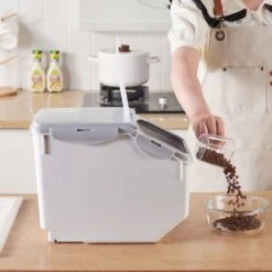 Hanamya Container With Measuring Cup Dog & Cat Food Storage -Dog Supply Store 665774 PT4. AC SS1800 V1665525825