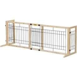 Coziwow 21-in Adjustable Extra Wide Freestanding Dog Gate, Natural Wood 11 Coziwow 21-in Adjustable Extra Wide Freestanding Dog Gate, Natural Wood -Dog Supply Store 665846 PT2. AC SS1800 V1703686486