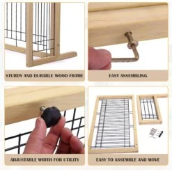 Coziwow 21-in Adjustable Extra Wide Freestanding Dog Gate, Natural Wood 16 Coziwow 21-in Adjustable Extra Wide Freestanding Dog Gate, Natural Wood -Dog Supply Store 665846 PT7. AC SS1800 V1668457829