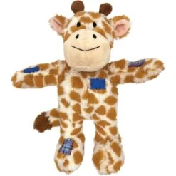 KONG Wild Knots Giraffe Dog Toy, Yellow