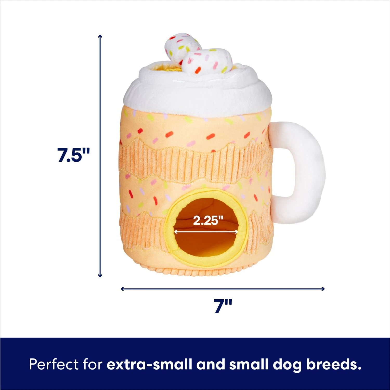 Frisco Halloween Fall Latte Hide & Seek Puzzle Plush Squeaky Dog Toy 2 Frisco Halloween Fall Latte Hide & Seek Puzzle Plush Squeaky Dog Toy - Image 2