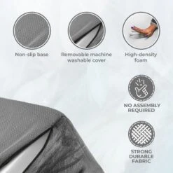 Precious Tails High Density Foam Scalloped Sherpa Top 4 Steps Dog & Cat Stair -Dog Supply Store 674982 PT4. AC SS1800 V1665780087