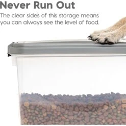 IRIS Airtight Cat, Dog & Bird Food Storage Container With Attachable Casters 11 IRIS Airtight Cat, Dog & Bird Food Storage Container With Attachable Casters -Dog Supply Store 677342 PT4. AC SS1800 V1686073052