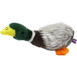 Multipet Migrator Bird Mallard Squeaky Plush Dog Toy