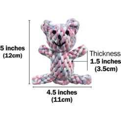 SunGrow Teddy Bear Dog & Small Pet Dental Chews Toy, 5-in -Dog Supply Store 686406 PT5. AC SS1800 V1692805851