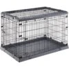 Ferplast Superior Hybrid ECO Dog Crate & Playpen, Gray