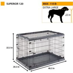 Ferplast Superior Hybrid ECO Dog Crate & Playpen, Gray -Dog Supply Store 688502 PT5. AC SS1800 V1667598678