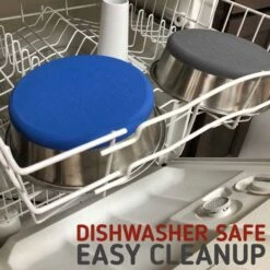 Leashboss Stainless Steel Silicone Base Dog Bowl, Medium/Large -Dog Supply Store 695022 PT4. AC SS1800 V1669906889