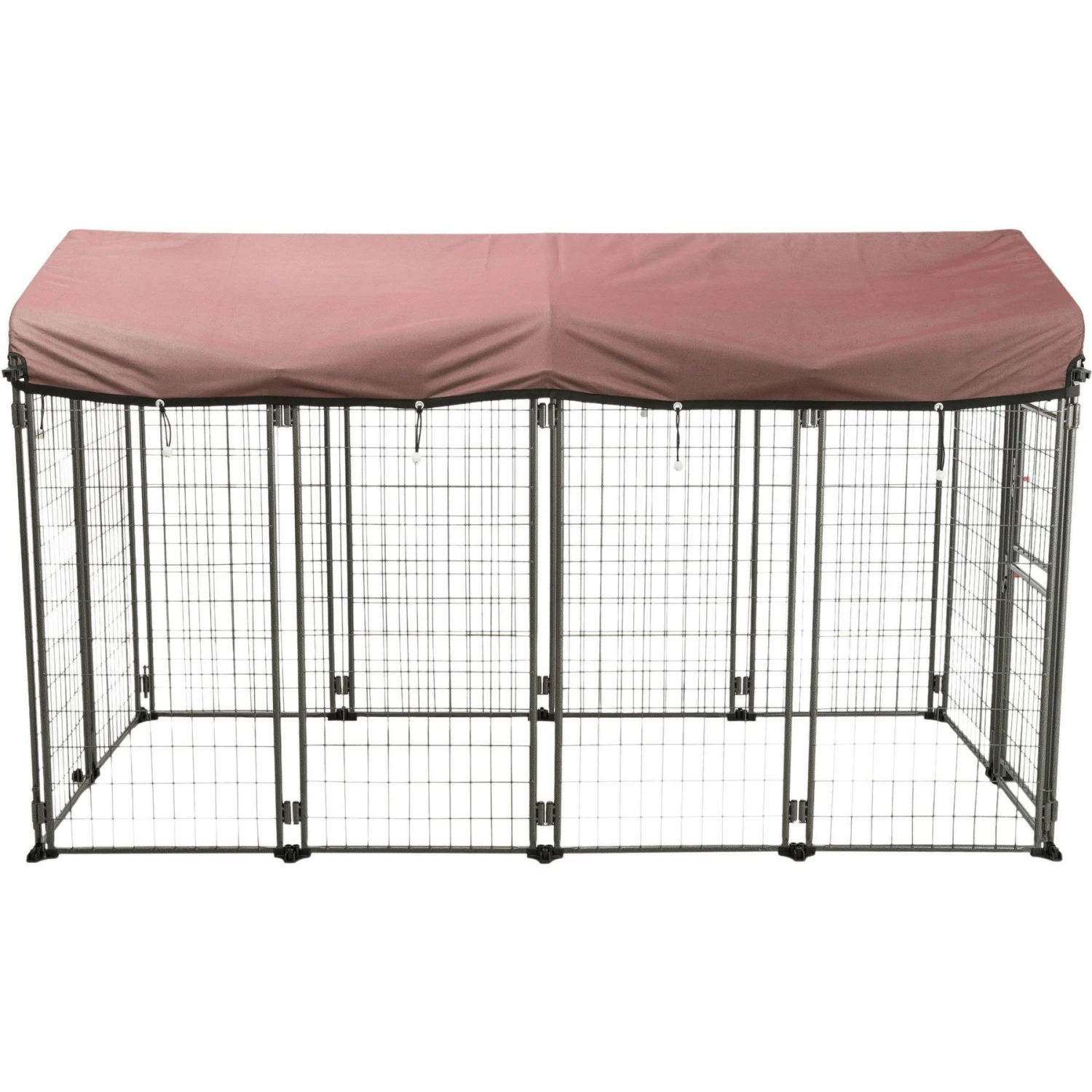 TRIXIE Deluxe Outdoor Dog Kennel With Cover, XX-Large, Black/Burgundy 1 TRIXIE Deluxe Outdoor Dog Kennel With Cover, XX-Large, Black/Burgundy