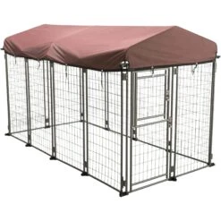 TRIXIE Deluxe Outdoor Dog Kennel With Cover, XX-Large, Black/Burgundy 10 TRIXIE Deluxe Outdoor Dog Kennel With Cover, XX-Large, Black/Burgundy -Dog Supply Store 701438 PT3. AC SS1800 V1668548320