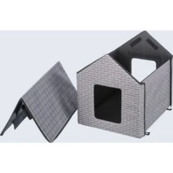 TRIXIE Insulated Outdoor Cat & Dog House, Gray 17 TRIXIE Insulated Outdoor Cat & Dog House, Gray -Dog Supply Store 701646 PT8. AC SS1800 V1668544966