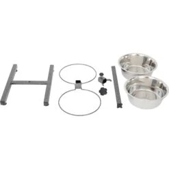 Iconic Pet Adjustable Stainless Steel Elevated Dog Bowl, H Design 17 Iconic Pet Adjustable Stainless Steel Elevated Dog Bowl, H Design -Dog Supply Store 701886 PT8. AC SS1800 V1668110957