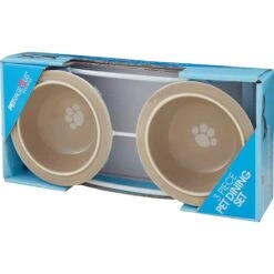 PetRageous Designs Toftee's Paws Double Diner Elevated Pet Bowls 10 PetRageous Designs Toftee's Paws Double Diner Elevated Pet Bowls -Dog Supply Store 70368 PT3. AC SS1800 V1539704637