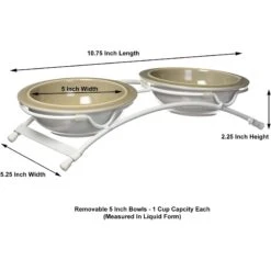 PetRageous Designs Toftee's Paws Double Diner Elevated Pet Bowls 11 PetRageous Designs Toftee's Paws Double Diner Elevated Pet Bowls -Dog Supply Store 70368 PT5. AC SS1800 V1660341351