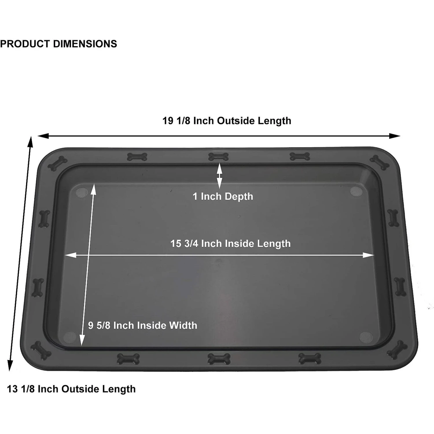 PetRageous Designs Bone N' Up For Dinner Non-Slip Tray Placemat 2 PetRageous Designs Bone N' Up For Dinner Non-Slip Tray Placemat - Image 2