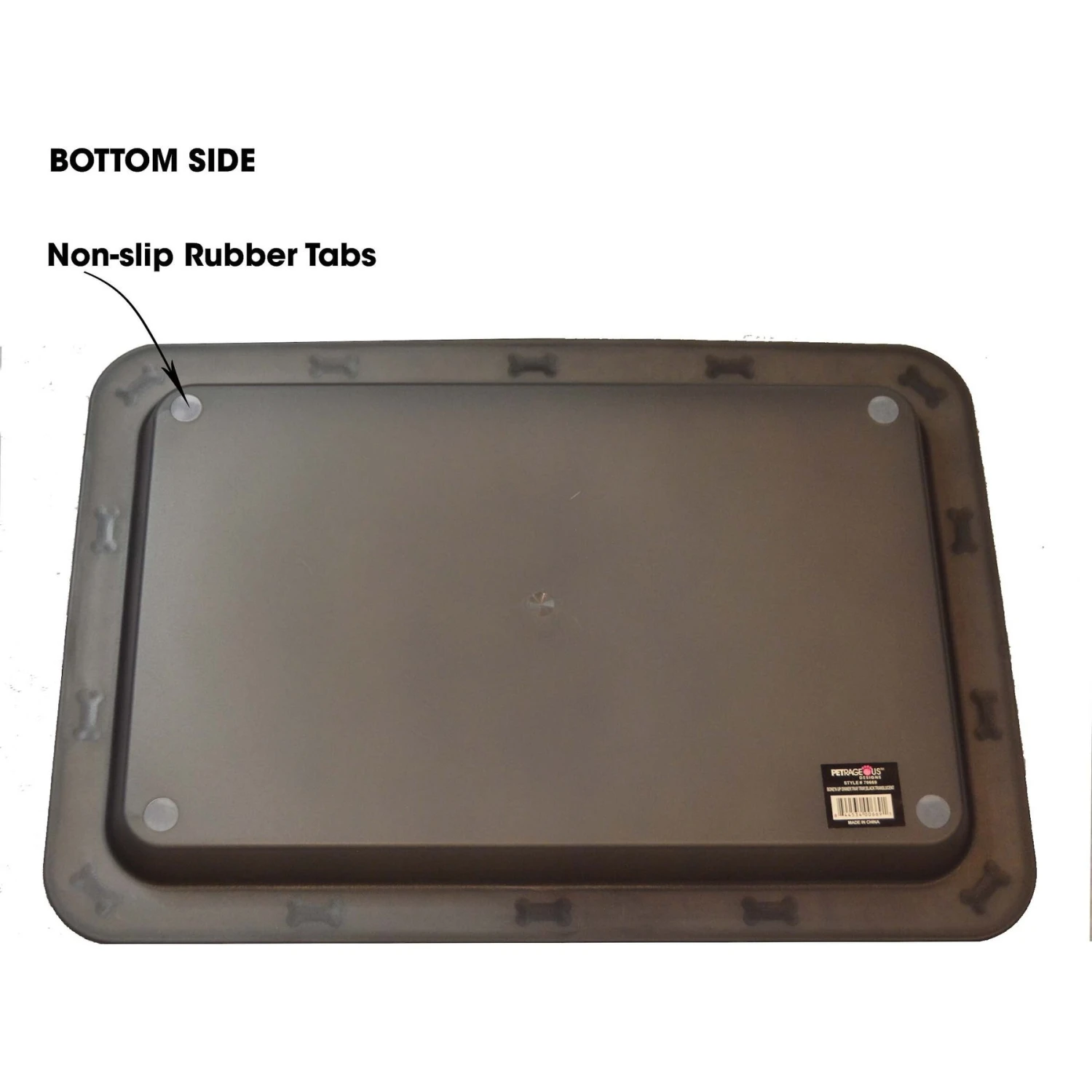 PetRageous Designs Bone N' Up For Dinner Non-Slip Tray Placemat 3 PetRageous Designs Bone N' Up For Dinner Non-Slip Tray Placemat - Image 3