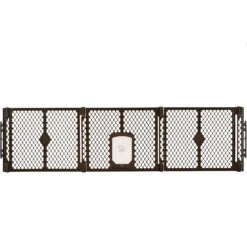 MyPet Extra Wide Cat & Dog Gate With Pet Door, Brown 8 MyPet Extra Wide Cat & Dog Gate With Pet Door, Brown -Dog Supply Store 711758 PT2. AC SS1800 V1670434186