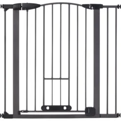 MyPet Tall Deco Easypass Cat & Dog Gate, Graphite -Dog Supply Store 711806 PT2. AC SS1800 V1670437541
