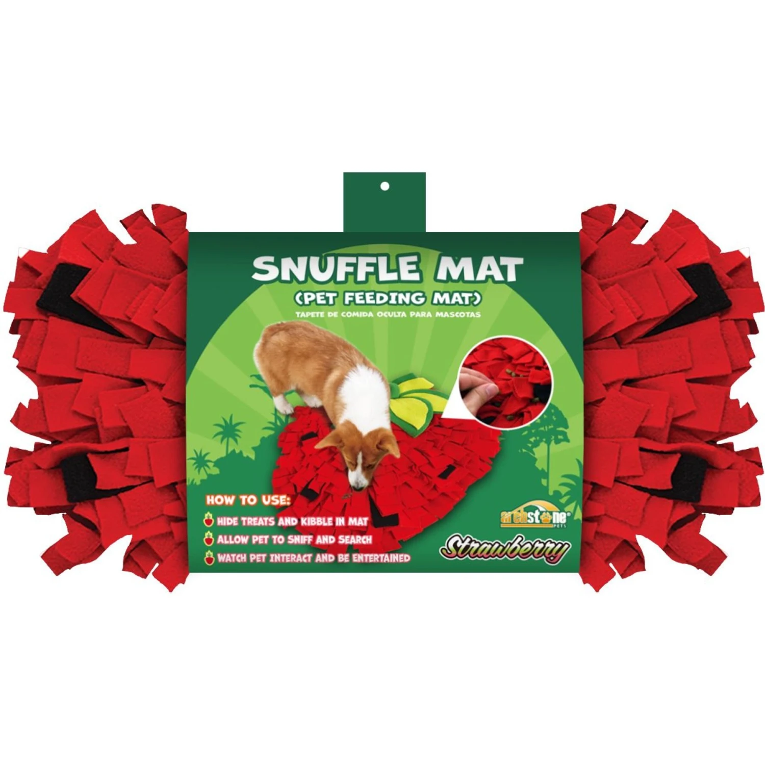 Archstone Pets Strawberry Dog Snuffle Mat 6 Archstone Pets Strawberry Dog Snuffle Mat - Image 6