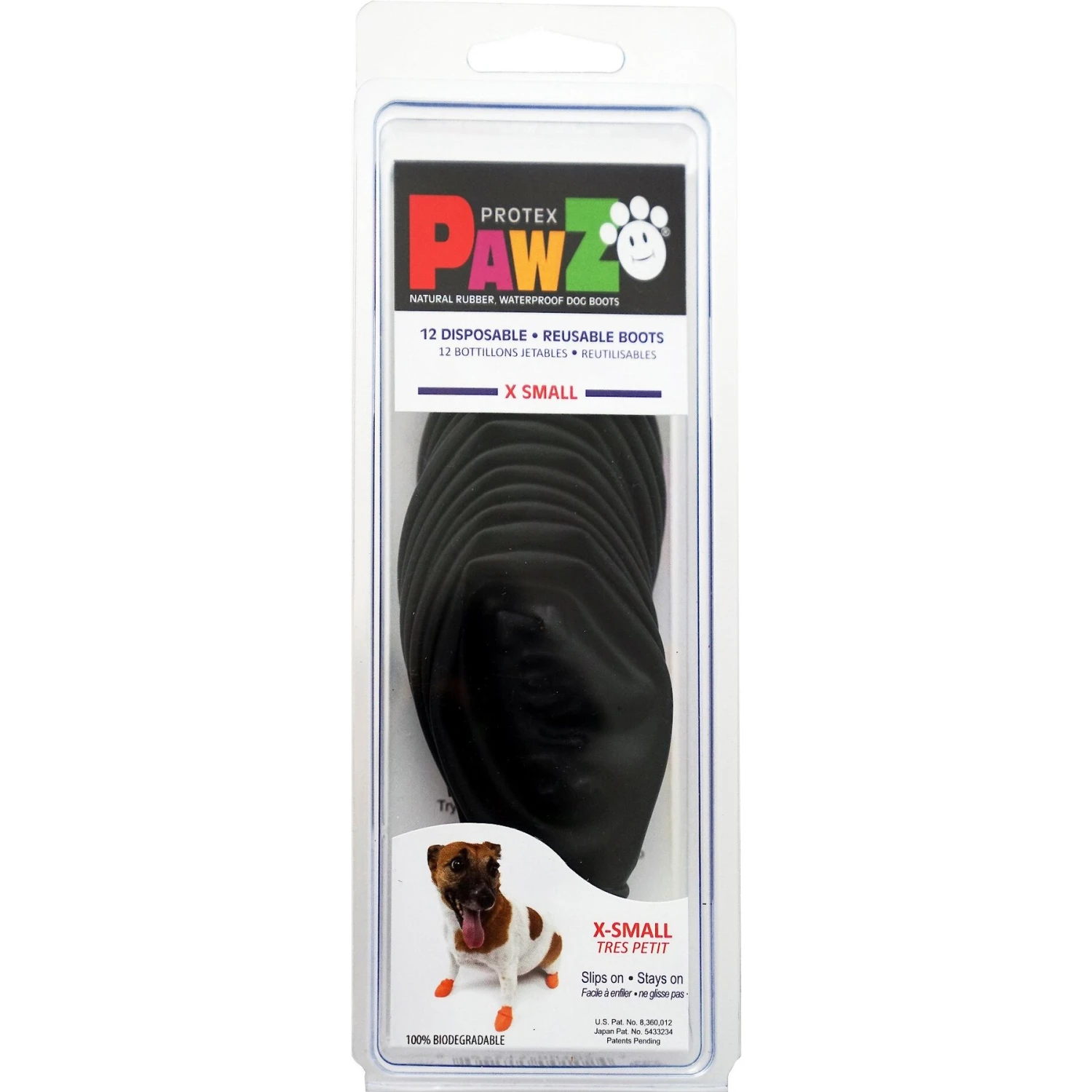 Pawz Waterproof Dog Boots, Black 7 Pawz Waterproof Dog Boots, Black - Image 7