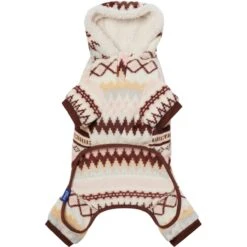 Frisco Fairisle Cozy Plush Fleece Dog & Cat PJs, Cream -Dog Supply Store 719006 PT5. AC SS1800 V1692720254