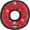 Tuffy's Junior Ring Squeaky Plush Dog Toy