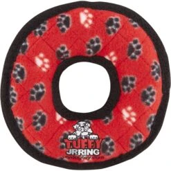 Tuffy's Junior Ring Squeaky Plush Dog Toy
