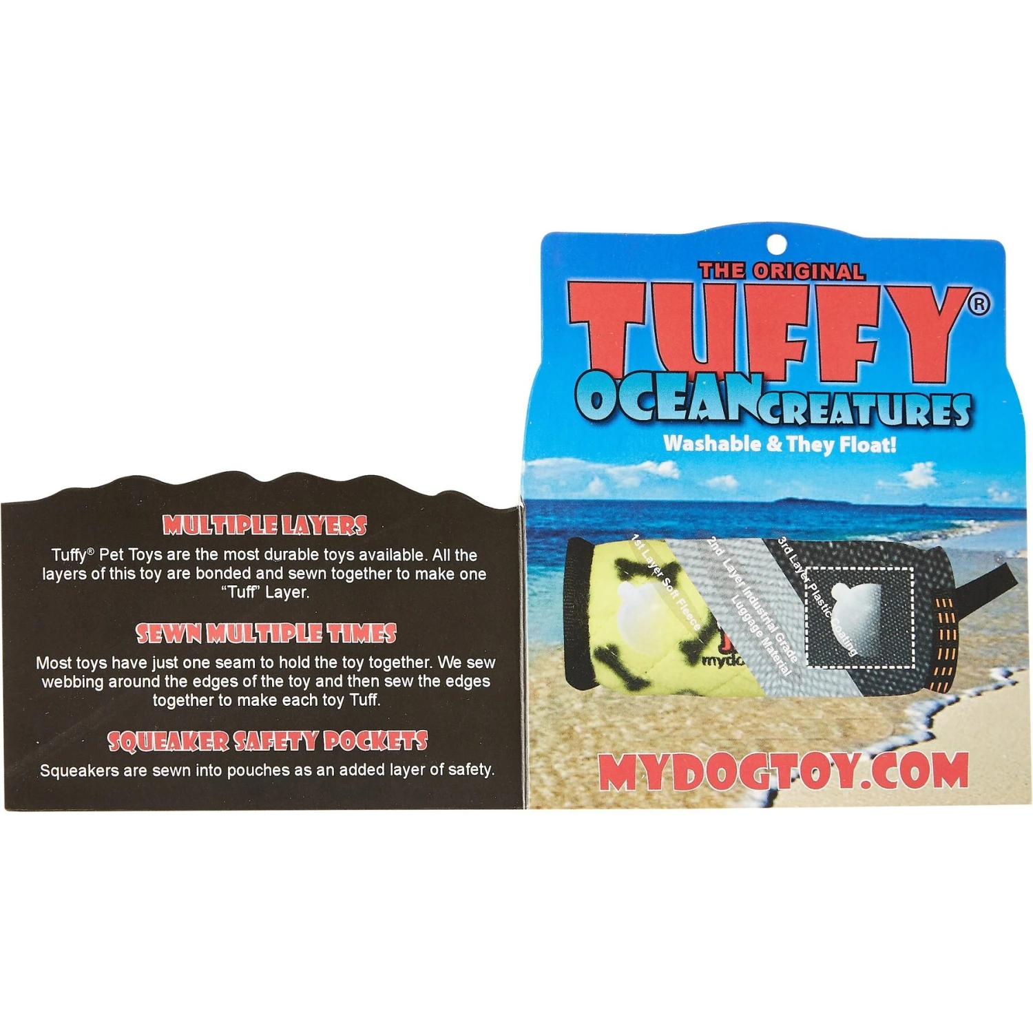 Tuffy's Ocean Creatures Burtle Turtle Plush Dog Toy 7 Tuffy's Ocean Creatures Burtle Turtle Plush Dog Toy - Image 7