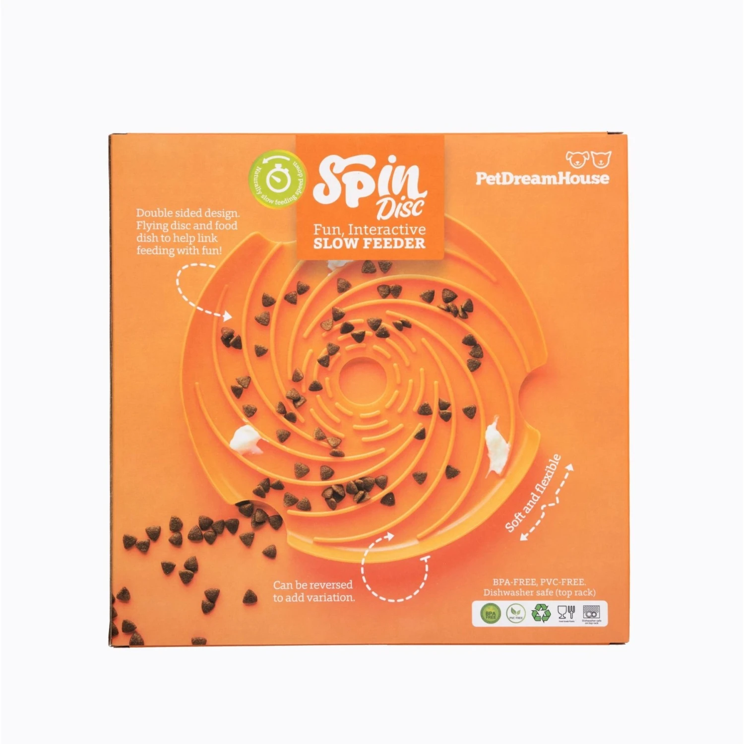 Pet Dream House SPIN Dual Sided Disc Interactive Lick Dog Feeder & Frisbee 6 Pet Dream House SPIN Dual Sided Disc Interactive Lick Dog Feeder & Frisbee - Image 6