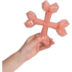 Zeus Duo Cross Bones Dog Toy, 6-in, Coral -Dog Supply Store 732182 PT2. AC SS1800 V1670515476