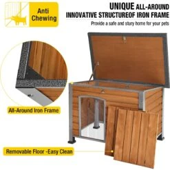 Aivituvin Wooden Heavy Duty Dog House -Dog Supply Store 734502 PT3. AC SS1800 V1670601152