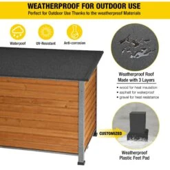 Aivituvin Wooden Heavy Duty Dog House -Dog Supply Store 734502 PT4. AC SS1800 V1670601218