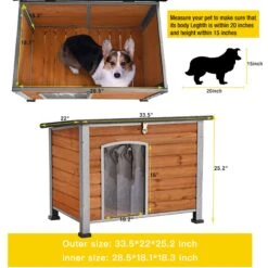 Aivituvin Wooden Heavy Duty Dog House -Dog Supply Store 734502 PT5. AC SS1800 V1670601157