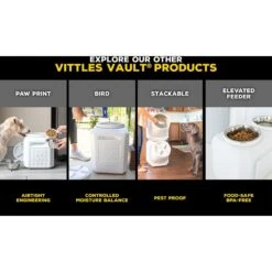 Gamma2 Vittles Vault Pet Food Storage -Dog Supply Store 73476 PT4. AC SS1800 V1445890018