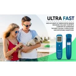 PetMedics Non-Contact Dog Thermometer, Blue -Dog Supply Store 734830 PT6. AC SS1800 V1674056371