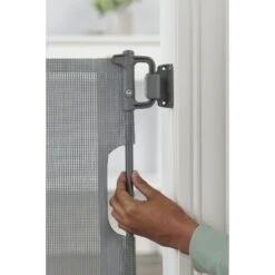 Carlson Pet Products Retractable Safety Dog Gate, Gray, Large -Dog Supply Store 735742 PT5. AC SS1800 V1670533365