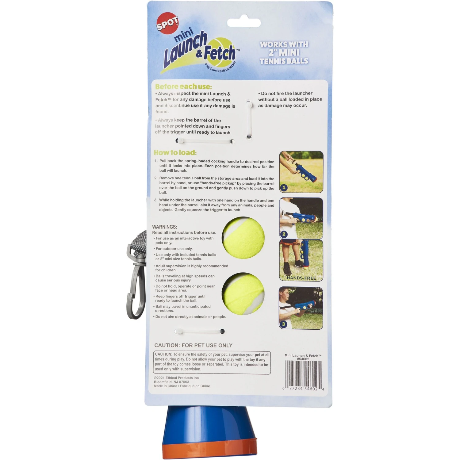 Ethical Pet Launch & Fetch Launcher Exercise Dog Toy, Blue 2 Ethical Pet Launch & Fetch Launcher Exercise Dog Toy, Blue - Image 2