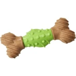 Ethical Pet Bambone Apple Flavored Bone Dog Toy, Brown/Green -Dog Supply Store 736126 PT2. AC SS1800 V1683298621