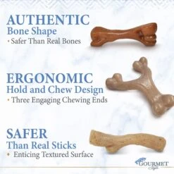 Nylabone Puppy Gourmet Style Strong Chew Dog Toys, Bacon, Chicken, Peanut Butter -Dog Supply Store 737918 PT5. AC SS1800 V1677535641