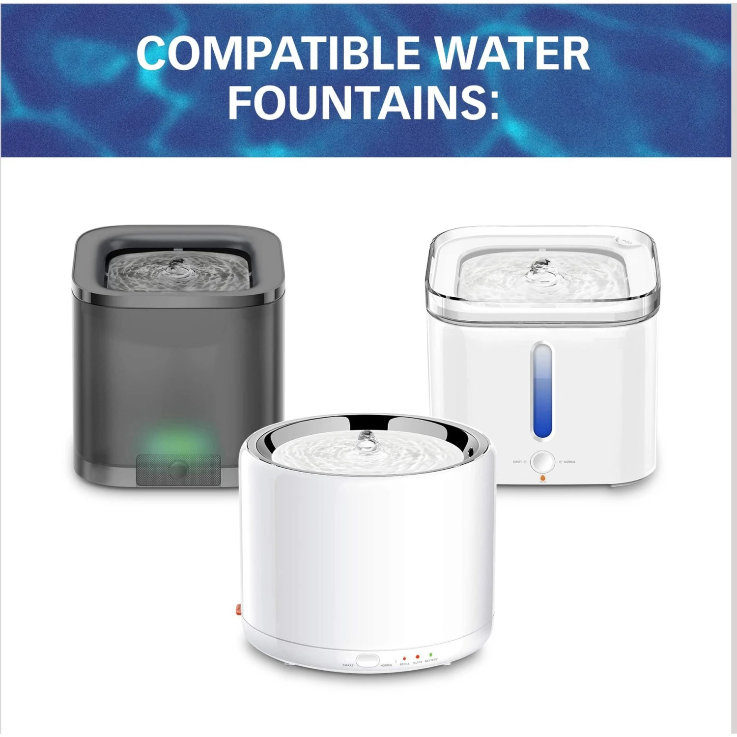 Pet Standard Petkit EverSweet 2, EverSweet 3 & Cybertial Puredrink Water Fountain Replacement Filter, 6-Pack 5 Pet Standard Petkit EverSweet 2, EverSweet 3 & Cybertial Puredrink Water Fountain Replacement Filter, 6-Pack - Image 5