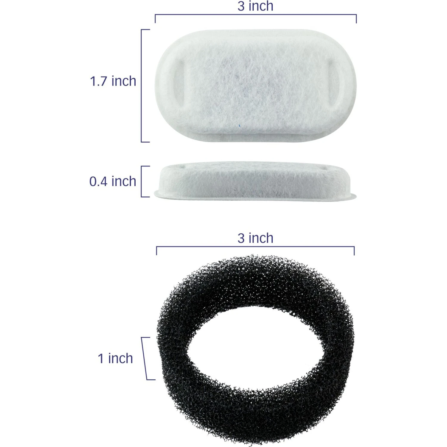 Pet Standard PETLIBRO Model PLWF003 Stainless Steel Pet Water Fountain Replacement Filter & Replacement Pre-Filter Sponges, 67-oz, 12-pack 3 Pet Standard PETLIBRO Model PLWF003 Stainless Steel Pet Water Fountain Replacement Filter & Replacement Pre-Filter Sponges, 67-oz, 12-pack - Image 3