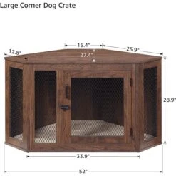 Unipaws Furniture Style Corner Dog Crate 11 Unipaws Furniture Style Corner Dog Crate -Dog Supply Store 739486 PT4. AC SS1800 V1672161749