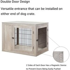 Unipaws Wooden Wire Furniture Style Dog Crate -Dog Supply Store 739542 PT3. AC SS1800 V1672168950