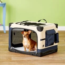 Precision Pet Products 4-Door Collapsible Soft-Sided Dog Crate -Dog Supply Store 74108 PT4. AC SS1800 V1562172819