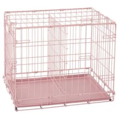 MidWest ICrate Single Door Collapsible Wire Dog Crate, Pink, 24 Inch -Dog Supply Store 74290 PT8. AC SS1800 V1562173064