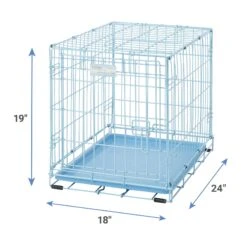MidWest ICrate Single Door Collapsible Wire Dog Crate, Blue -Dog Supply Store 74292 PT2. AC SS1800 V1566319937