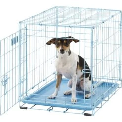 MidWest ICrate Single Door Collapsible Wire Dog Crate, Blue -Dog Supply Store 74292 PT3. AC SS1800 V1569015255