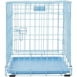 MidWest ICrate Single Door Collapsible Wire Dog Crate, Blue -Dog Supply Store 74292 PT6. AC SS1800 V1562173099