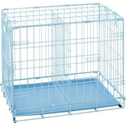 MidWest ICrate Single Door Collapsible Wire Dog Crate, Blue -Dog Supply Store 74292 PT8. AC SS1800 V1562173086